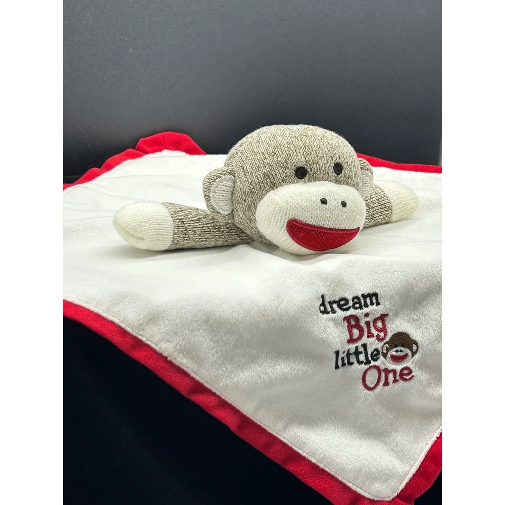Baby Starters Sock Monkey Lovey Security Blanket Dream Big Little One A35165